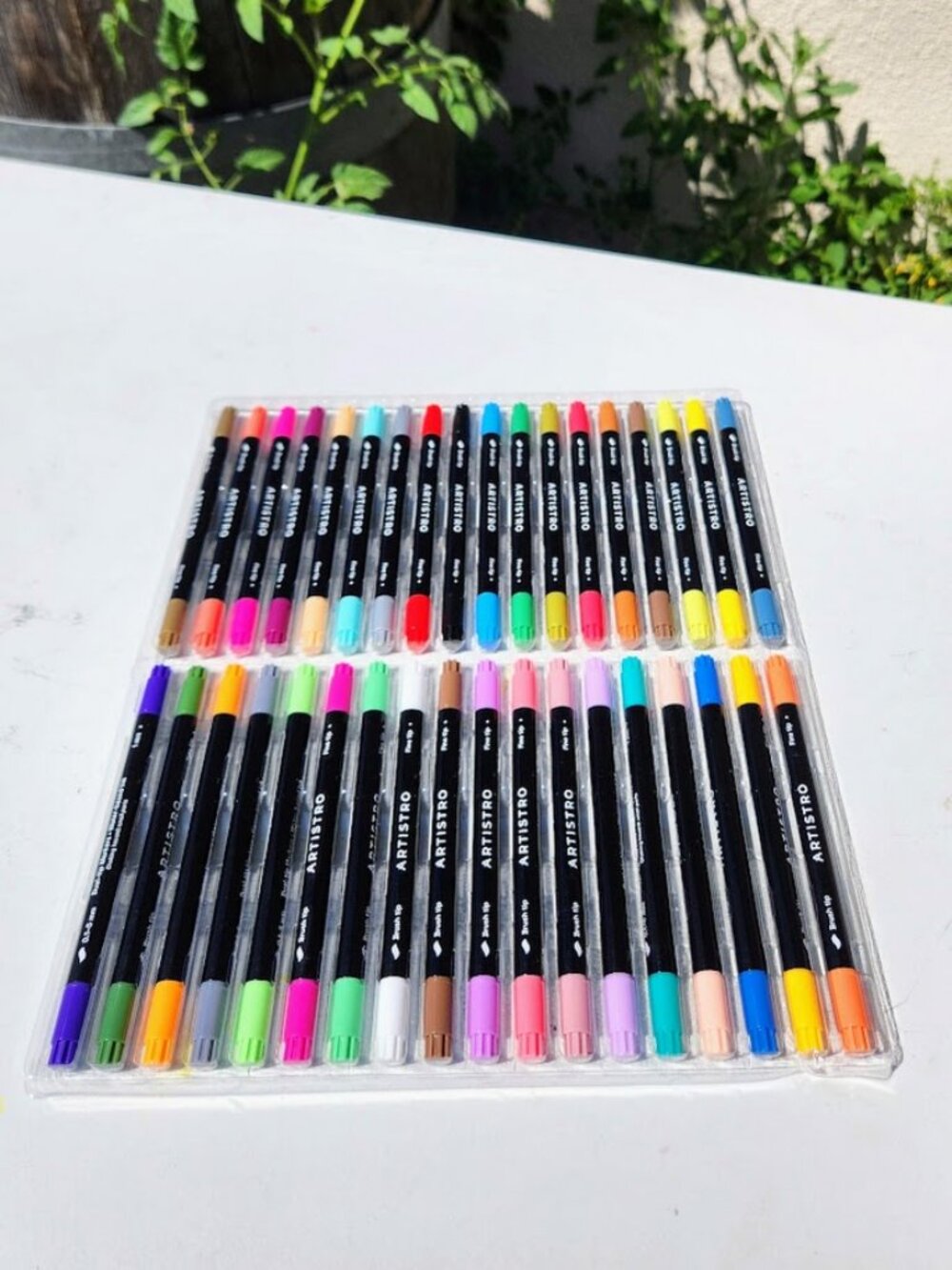 NEW 36 Dual-Tip Acrylic Paint Markers for Drawing Art Supplies School Crafts Art